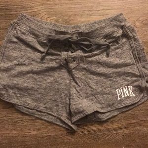 Pink Lace-Up Shorts